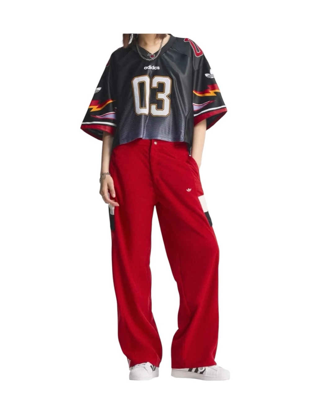 adidas Originals Women's Size 4 Loose Fit Velor Blocking JY2390 Track Pants NEW